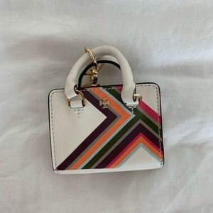 NWOT Tory Burch Robinson Tote Bag Keyring Keychain